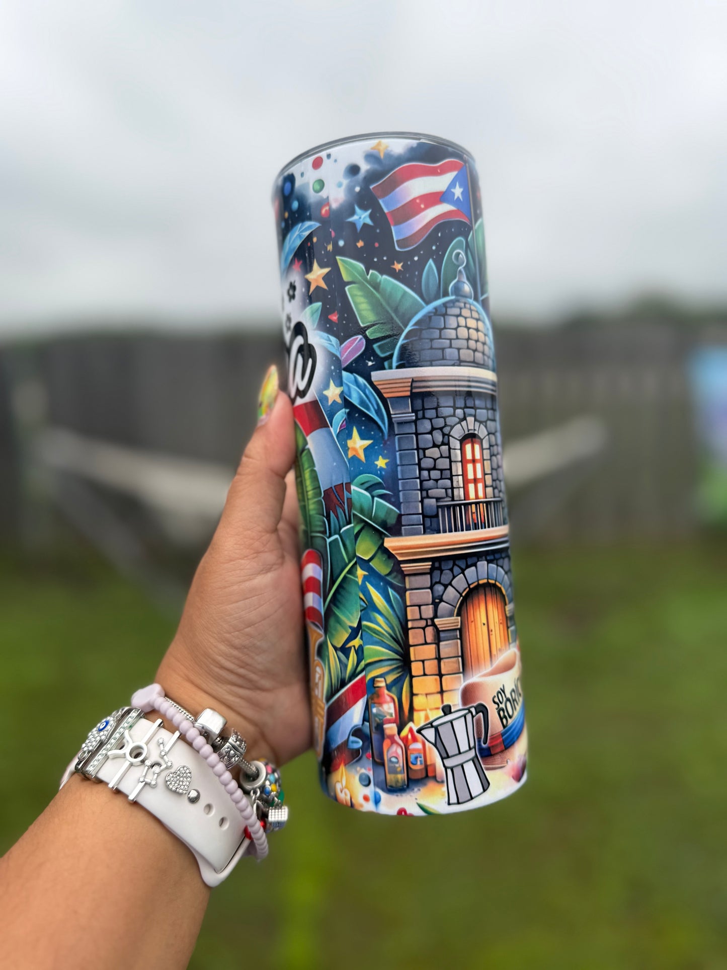 🇵🇷✨ Boricua – 20oz Skinny Tumbler ✨🇵🇷
