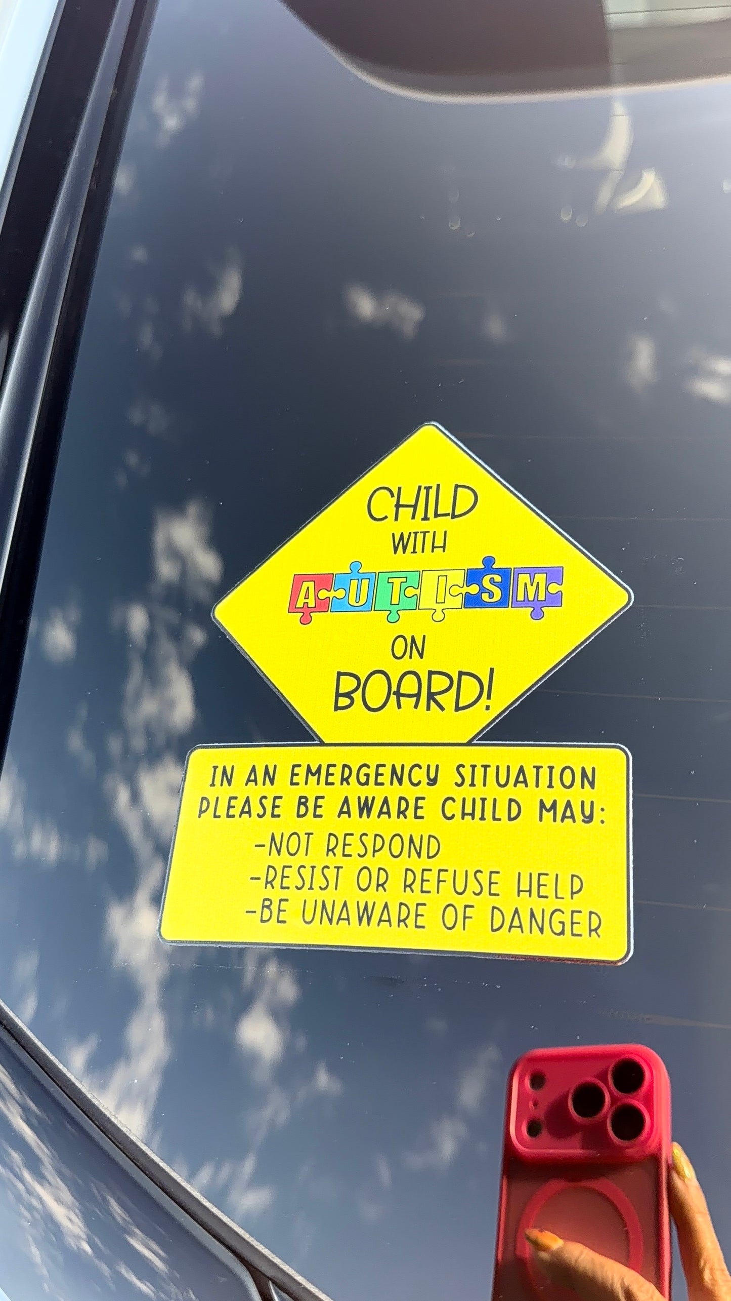 Autism Safety Decal